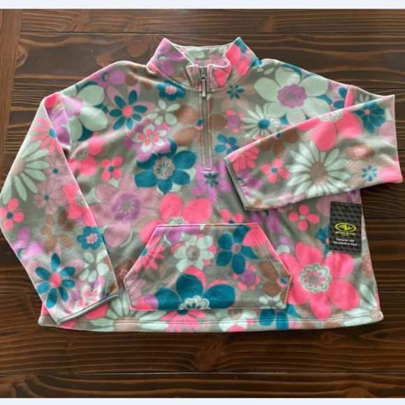 Athletic Works Other - 5/$20 NEW 18 XXL Girls Floral Crop Microfleece Jacket